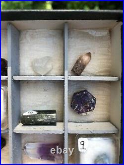 Superb Vintage/Antique Gem Crystal Collection, Diamond, Corundum, Topaz, Etc