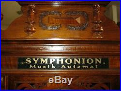 Symphonion Antique 1898 Music Box Outsanding Condition (Better Than Currency)