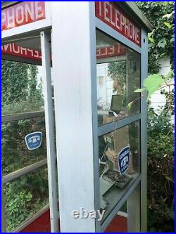 Telephone booth Vintage Antique Outdoor Superman Bell System Payphone pay phone