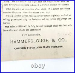 The Kansas City Evening Star Antique 1880 Volume 1 Number 1 Hammerslough and Co