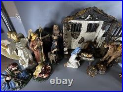 Three Kings Gifts Real Life Christmas Nativity Set 7 Hand Painted Cast Resin