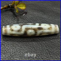 Tibetan Nepalese Himalayan Ancient agate Old Dzi Talisman 9 Eye Beads Amulet