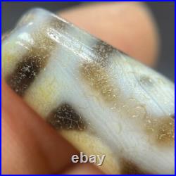 Tibetan Nepalese Himalayan Ancient agate Old Dzi Talisman 9 Eye Beads Amulet