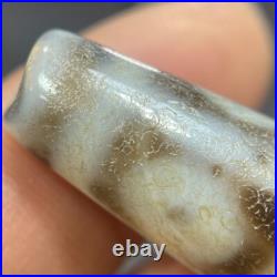 Tibetan Nepalese Himalayan Ancient agate Old Dzi Talisman 9 Eye Beads Amulet