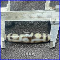 Tibetan Nepalese Himalayan Ancient agate Old Dzi Talisman 9 Eye Beads Amulet