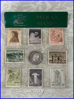 Title Vatican John Paul II Stamp & Coin Collection Antique Used Coins 3cm Char