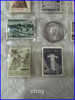 Title Vatican John Paul II Stamp & Coin Collection Antique Used Coins 3cm Char