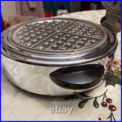 Toastmaster 2D1 waffle iron maker Deco Chrome Collectible Vtg Antique Amazing