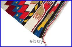 Turkish Kilim Rug COLLECTIBLE Super Fine Vintage 1950s Flat Weave 4x7 ft Aprx