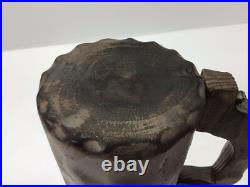 U51 Vintage Antique Collectible Artistic 19th Century Wooden Mug