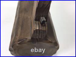 U51 Vintage Antique Collectible Artistic 19th Century Wooden Mug