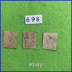 UK Penny Red Stamp 3pcs, Antique, Used, Collectible, British Postal History