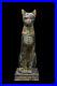 UNIQUE-ANCIENT-EGYPTIAN-ANTIQUE-Statue-Large-Goddess-Bastet-Cat-Winged-Scarab-01-fnum