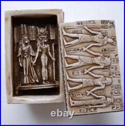 UNIQUE ANCIENT EGYPTIAN ANTIQUES Of Antique Pharaonic Box Made Of Solid Stone