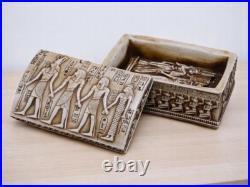 UNIQUE ANCIENT EGYPTIAN ANTIQUES Of Antique Pharaonic Box Made Of Solid Stone