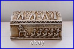 UNIQUE ANCIENT EGYPTIAN ANTIQUES Of Antique Pharaonic Box Made Of Solid Stone