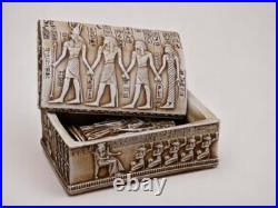 UNIQUE ANCIENT EGYPTIAN ANTIQUES Of Antique Pharaonic Box Made Of Solid Stone