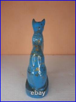 UNIQUE ANCIENT EGYPTIAN GODDESS Cat Sculpture, Goddess Cat Figurine, Handmade