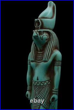 UNIQUE ANCIENT EGYPTIAN STATUE ANTIQUITIES Statue God Horus Falcon Hunting War