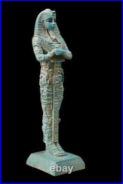 UNIQUE ANTIQUE ANCIENT EGYPTIAN Statue Stone King Tutankhamun Ushabti Handmade