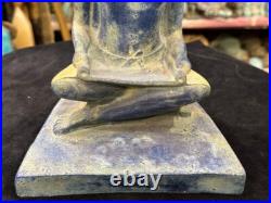 UNIQUE Authentic Sculpture Of Egyptian Artifacts Of Figurine Seated Scribe Bc