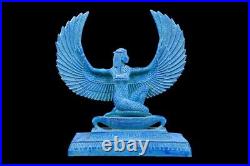 UNIQUE STATUE ISIS WINGS of Healing and Magic Sculpture Heavy Stone