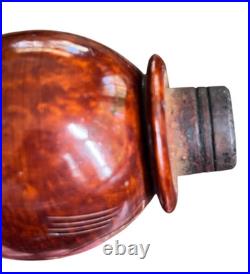 UNKNOWN Antique PIPE BOWL HOOKAH PIECES German Carved Briarwood HORN Wind Cap