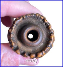 UNKNOWN Antique PIPE BOWL HOOKAH PIECES German Carved Briarwood HORN Wind Cap