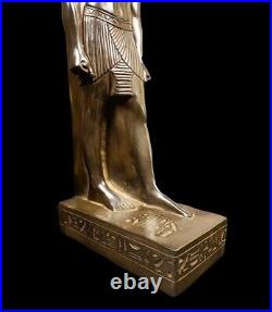 Unique ANTIQUE ANCIENT EGYPTIAN Statue Heavy Stone Anubis jackal Handmade
