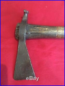 Unusual & Rare Antique 18th-19th C. American Indian Trade Axe Tomahawk