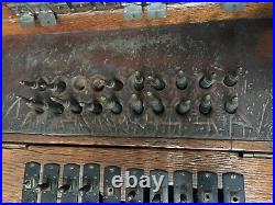 VERY RARE ANTIQUE Monarch Mfg. Co Chicago IL Wooden 80-lines Switchboard # 175