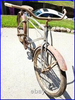 VINTAGE 1930's Hawthorne Duralum Silver King First Aluminum Bike ANTIQUE Pre War