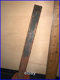 VINTAGE/ANTIQUE Wood Mortise Gauge/Scribe Measuring Tool Green & Red