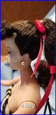 VINTAGE Barbie #3 BRUNETTE PONYTAIL-Clean Doll from personal collection