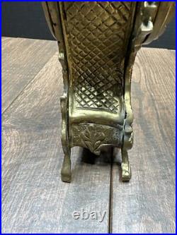 VINTAGE PORTUGAL Bronze Mantel Clock