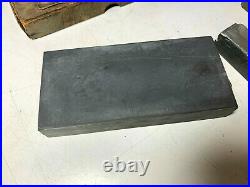 VTG ANTIQUE ESCHER WATER RAZOR HONE SHARPENING STONE GERMANY BARBERS With BOX