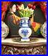 Vase-Oriental-Style-Blue-White-Floral-Design-With-and-Lion-Handles-01-yrgy