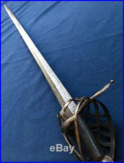 Venetian Schiavona Sword Old Antique Dagger Medieval European Ancient Italian
