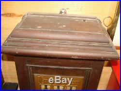 Very Rare Antique Gamewell Fire Indicator Gong Box With Pull Cord & Keys