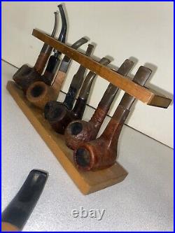 Very Rare Vintage Smoke Pipes + Stand Antique Bulk Various Conditions All Usable
