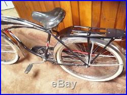 Vintage 1953 SCHWINN BLACK PHANTOM Bicycle -Antique Baloon Tire Bike 26