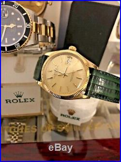 Vintage 1971 Rolex 14k Gold Date 1503 Fully Serviced Very collectable