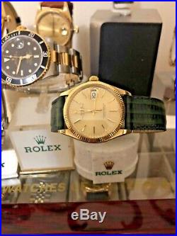 Vintage 1971 Rolex 14k Gold Date 1503 Fully Serviced Very collectable