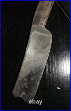 Vintage Antique 1 Wide Unmarked Straight Razor Barber Notch