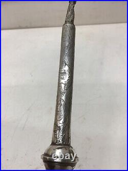 Vintage/Antique 12 Silver Metal Torah Finger Yad Pointer