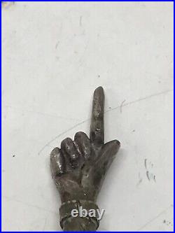 Vintage/Antique 12 Silver Metal Torah Finger Yad Pointer