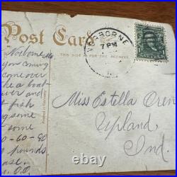 Vintage Antique 1900s Are You There Telephone Don't Sow Oats Reaping Postcard