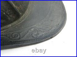Vintage Antique Cairns Leather Fire Helmet APFD On Shield Very Old Helmet