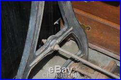 Vintage Antique Cast Iron Legs 54 4'6 Bench Wood Carpenters Lathe