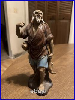 Vintage Antique Chinese Sheeshan Chinese Mudman Figurine Hand Painted